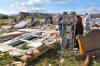 Numerous downed power lines and damaged or demolished buildings have been reported in the Greenback area, which possibly suffered a tornado touchdown late Wednesday, March 23, 2011, according to emergency dispatchers.