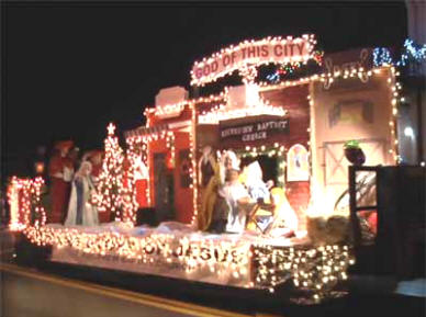 Several decorated floats were featured in the annual Loudon Christmas parade Saturday.