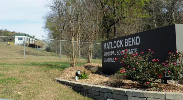 Entrance to the Matlock Bend Municipal Solid Wate Landfil in Loudon County Wednesday, Nov. 10, 2010. The landfill managed by Santek Environmental Inc., Cleveland.
