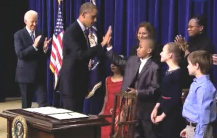 Obama Exploits Children for Executive Action Press Conference on Gun Control